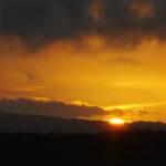 Golden sunsets in winter